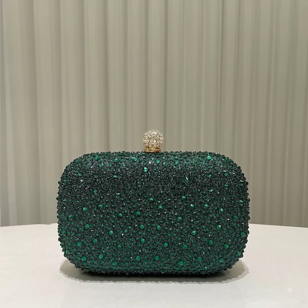 Rhinestone Hand Clutch BA009